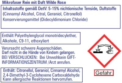 Mikrofaser Rein Spezial Vollwaschmittel Wilde Rose